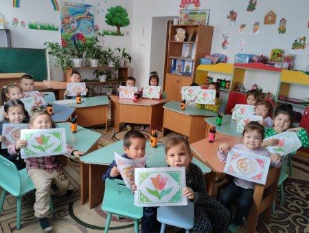 "Ою-өрнек сәніміз" ұйымдастырылған  оқу іс-әрекеті. «Құлыншақ» ересек тобы .Тәрбиеші  А.Трамова